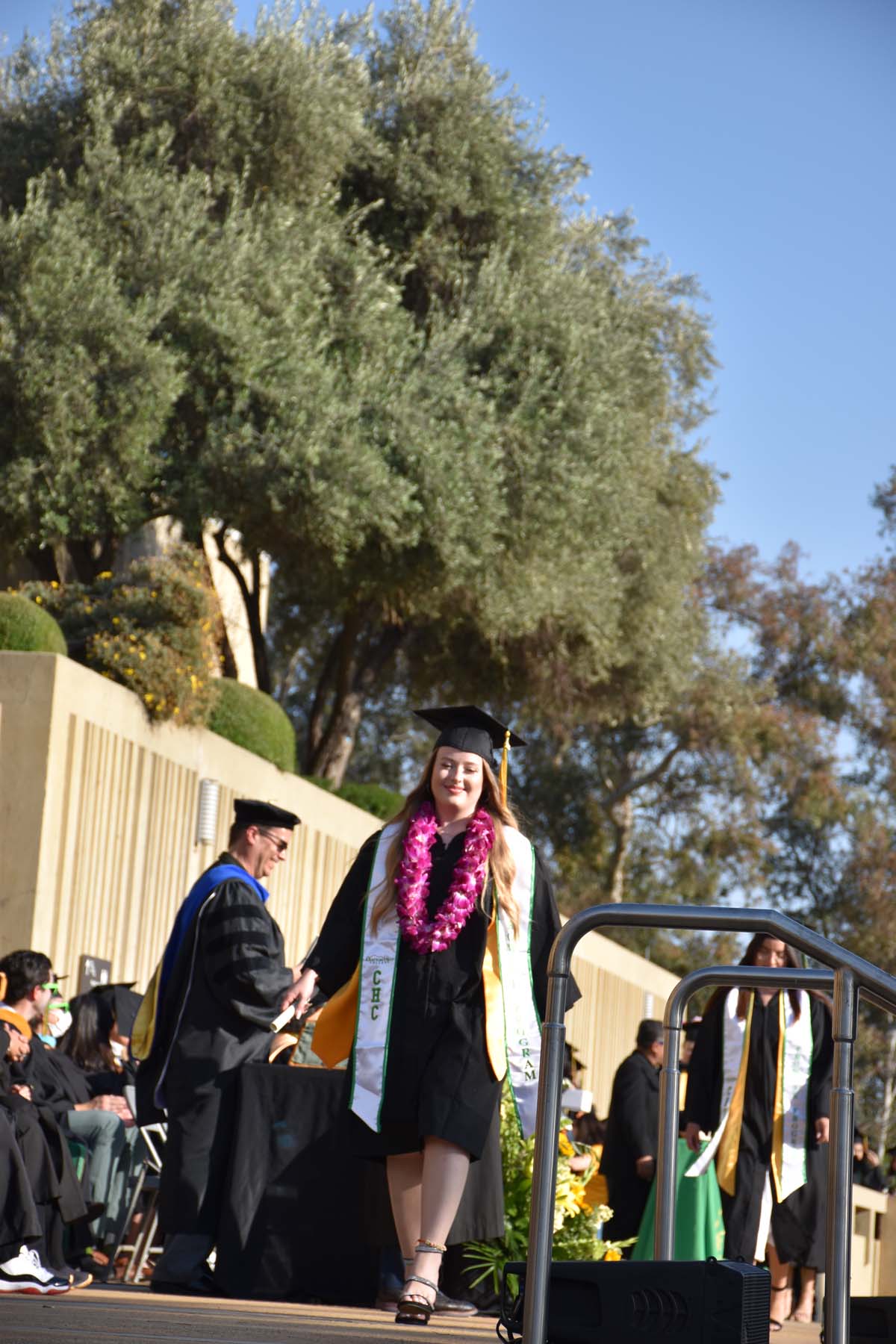 People enjoying Commencement