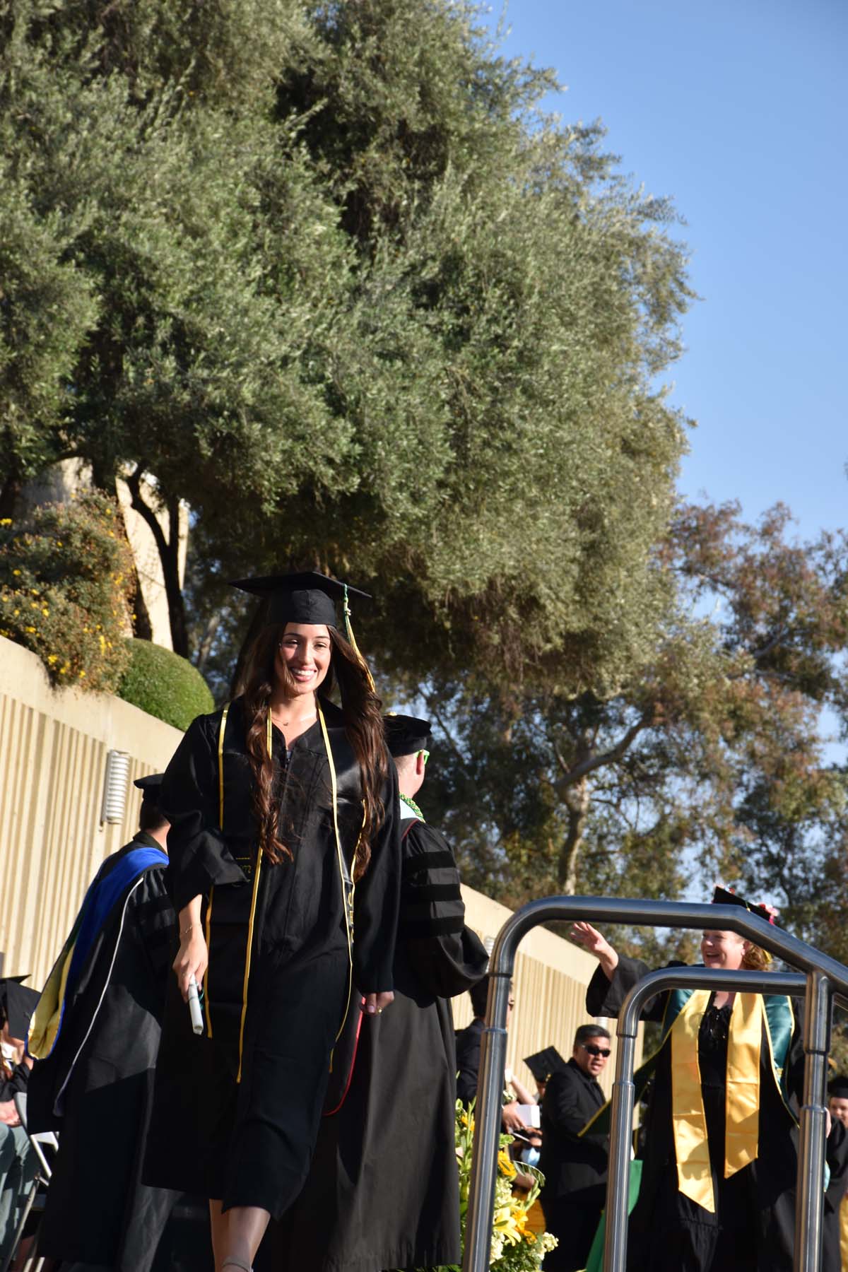 People enjoying Commencement