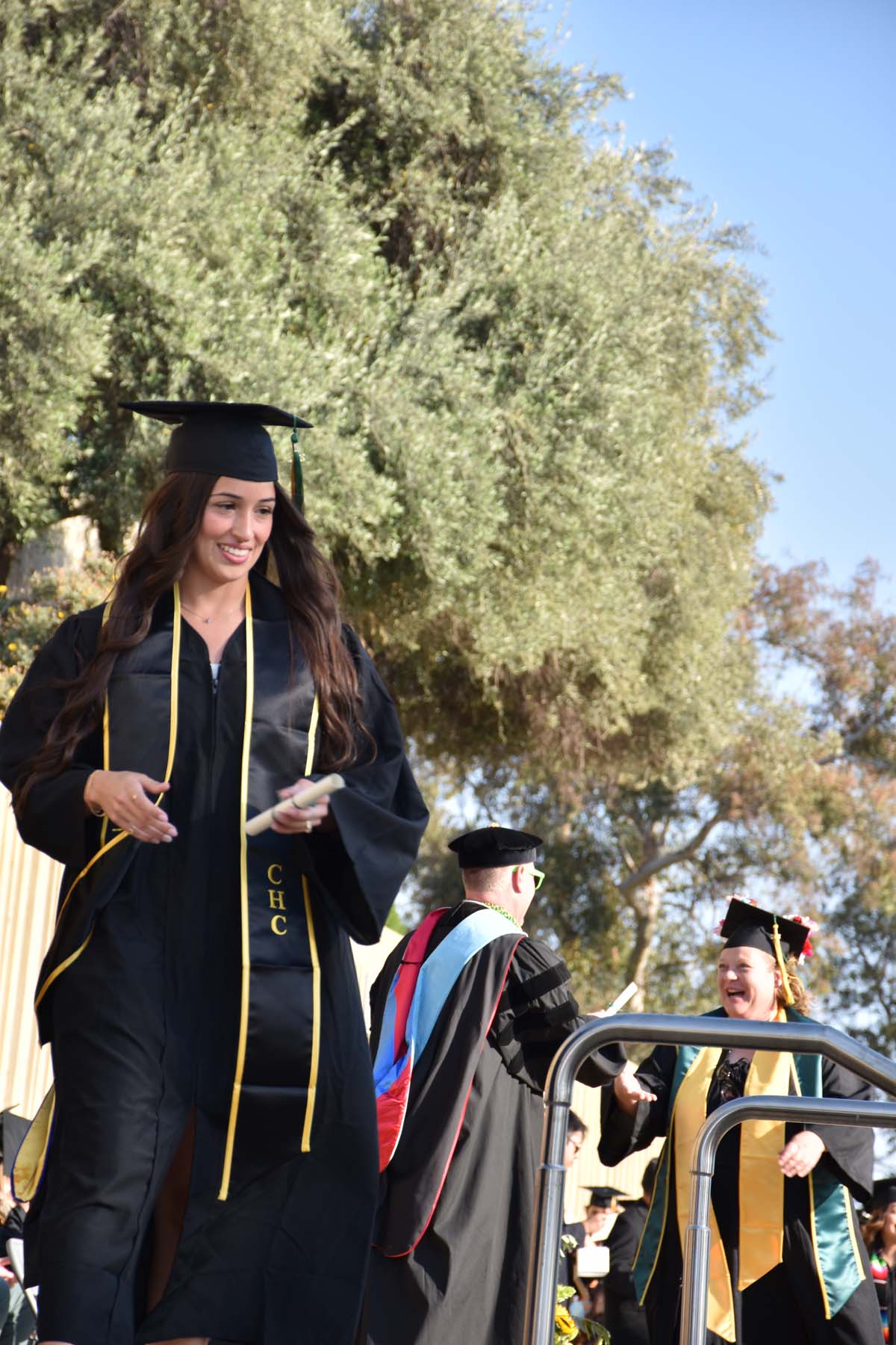 People enjoying Commencement