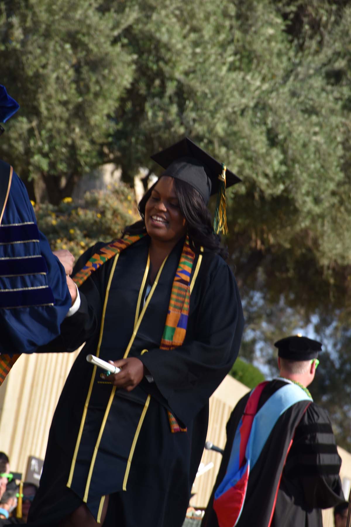 People enjoying Commencement