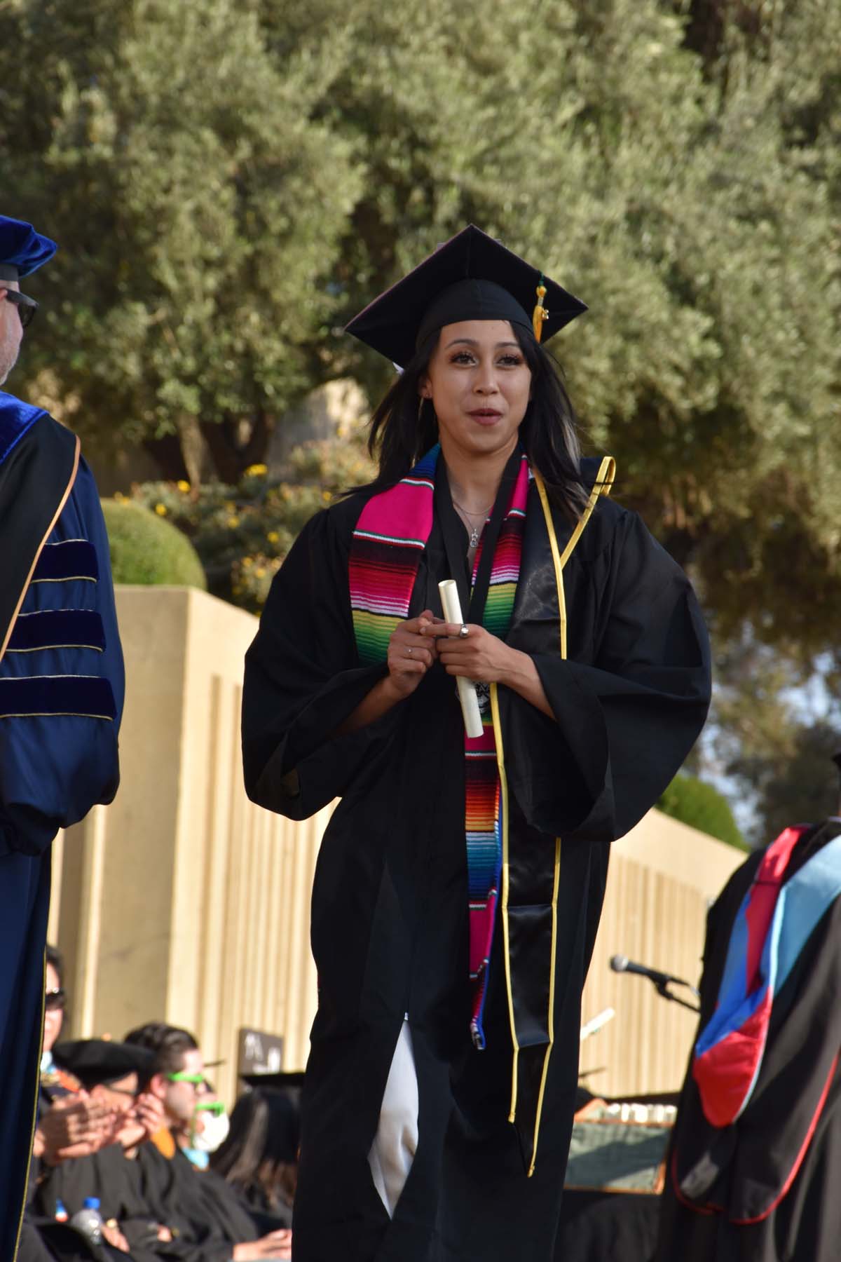 People enjoying Commencement