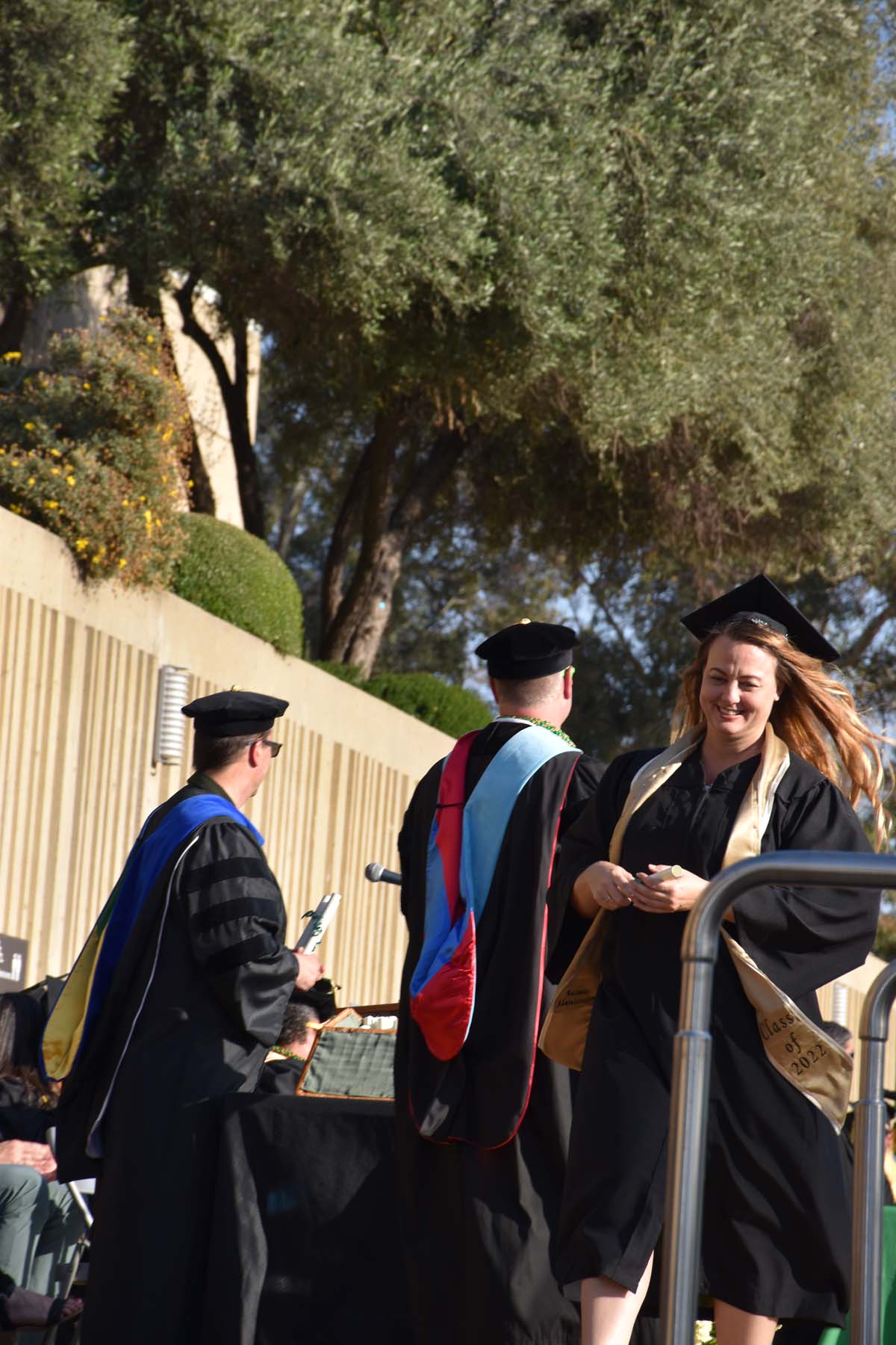 People enjoying Commencement