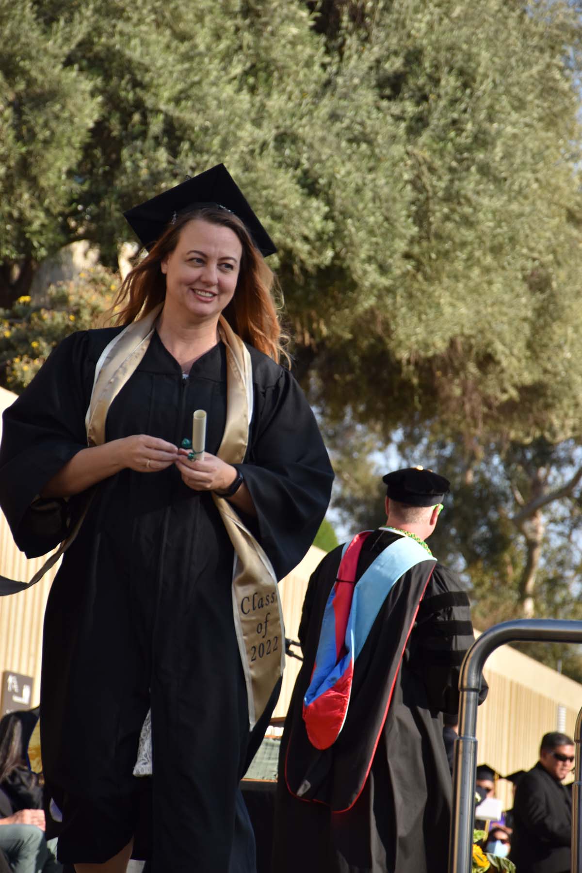 People enjoying Commencement