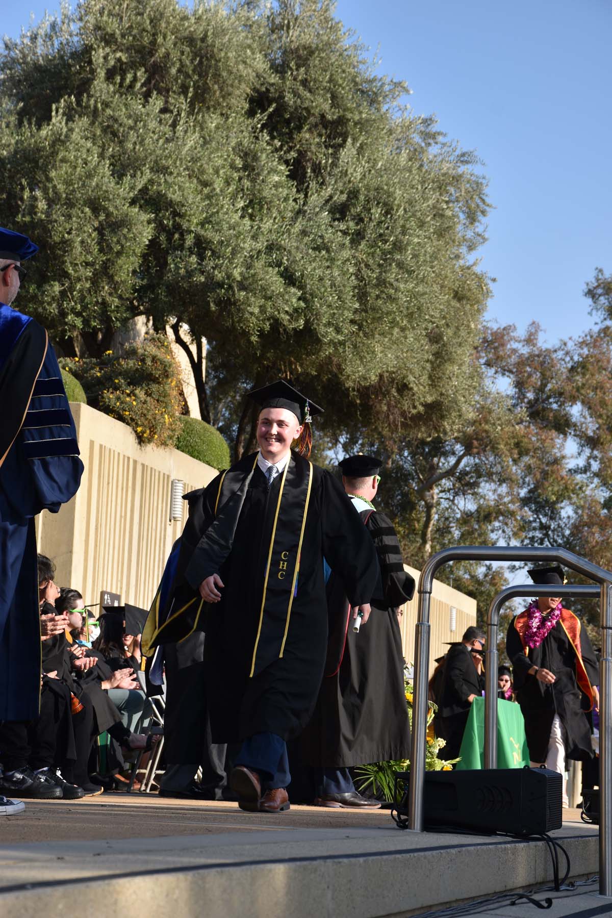 People enjoying Commencement