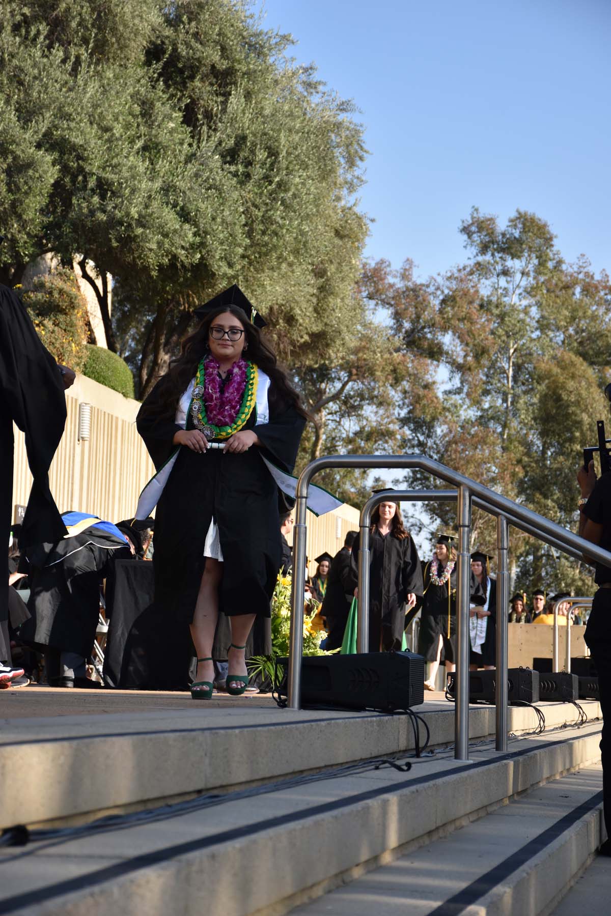 People enjoying Commencement