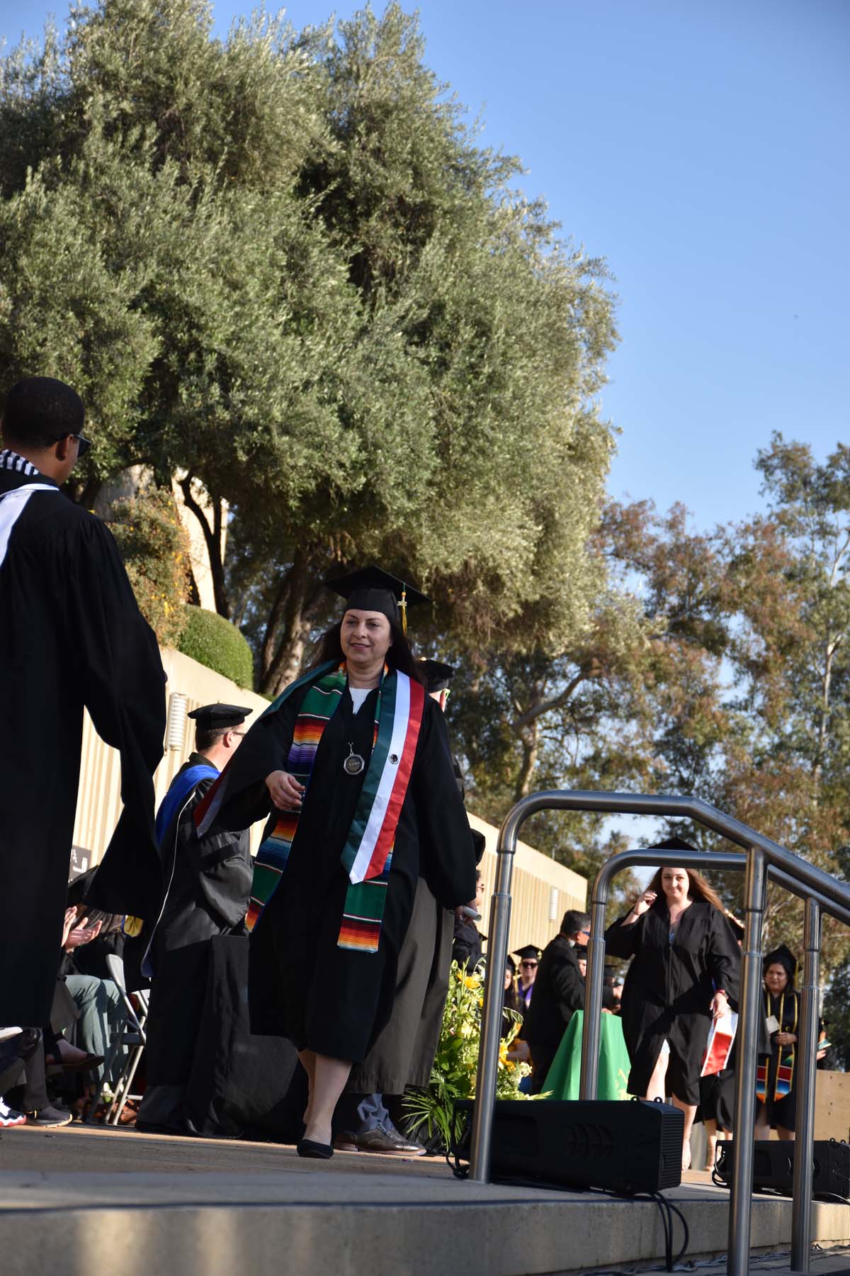 People enjoying Commencement