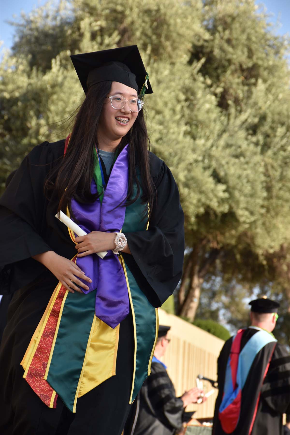 People enjoying Commencement