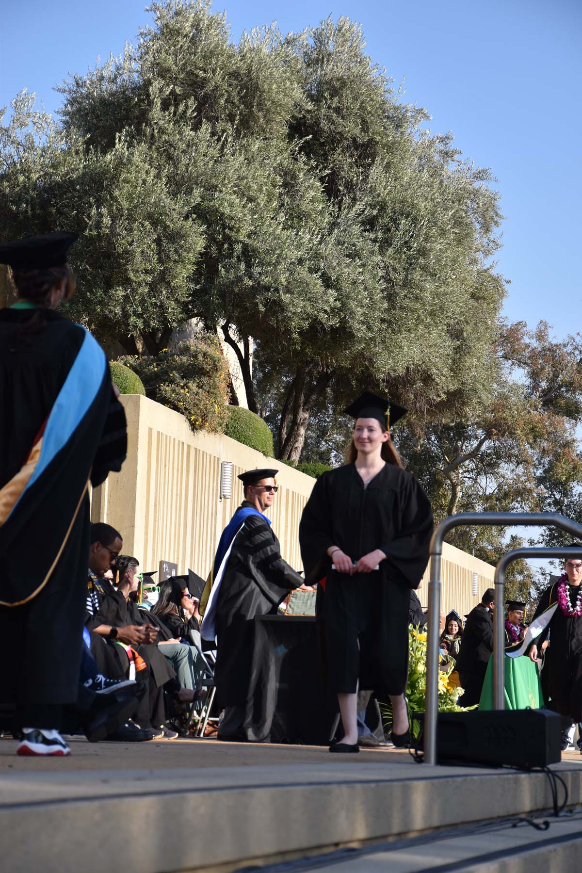 People enjoying Commencement