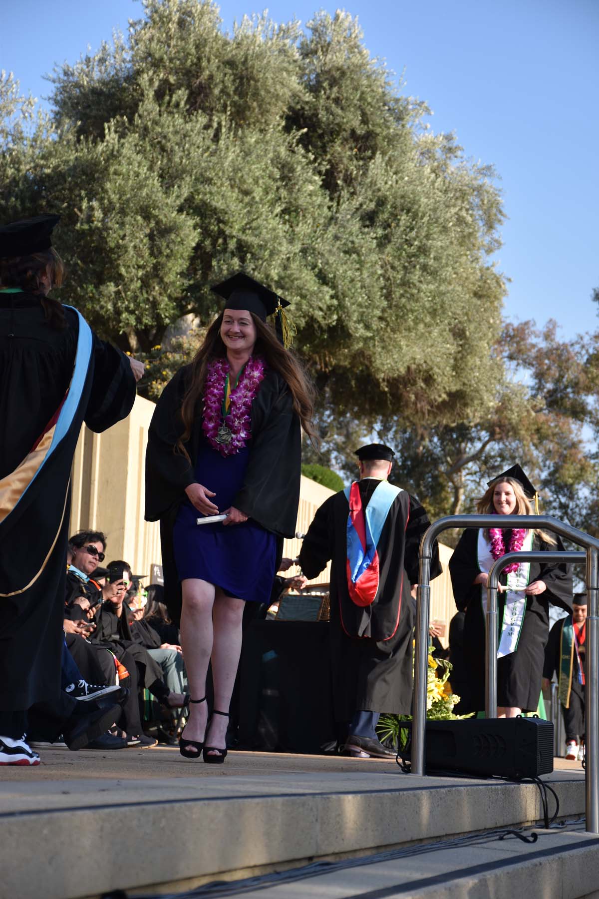 People enjoying Commencement