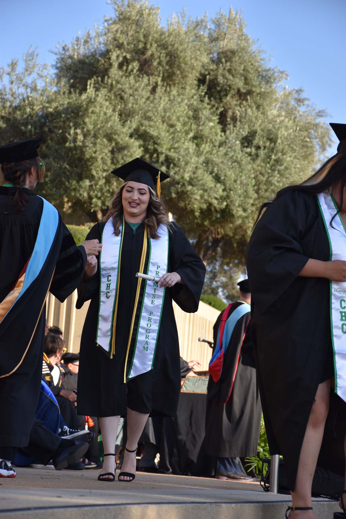 People enjoying Commencement