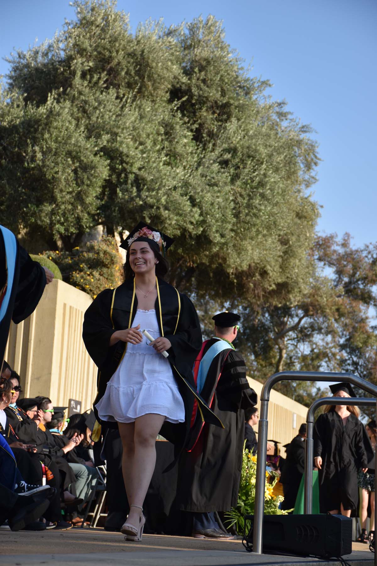 People enjoying Commencement