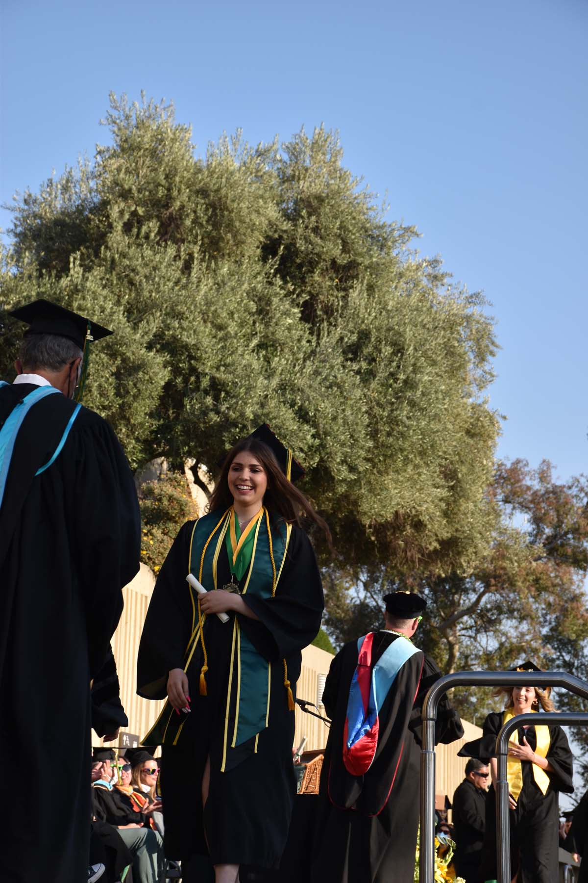 People enjoying Commencement