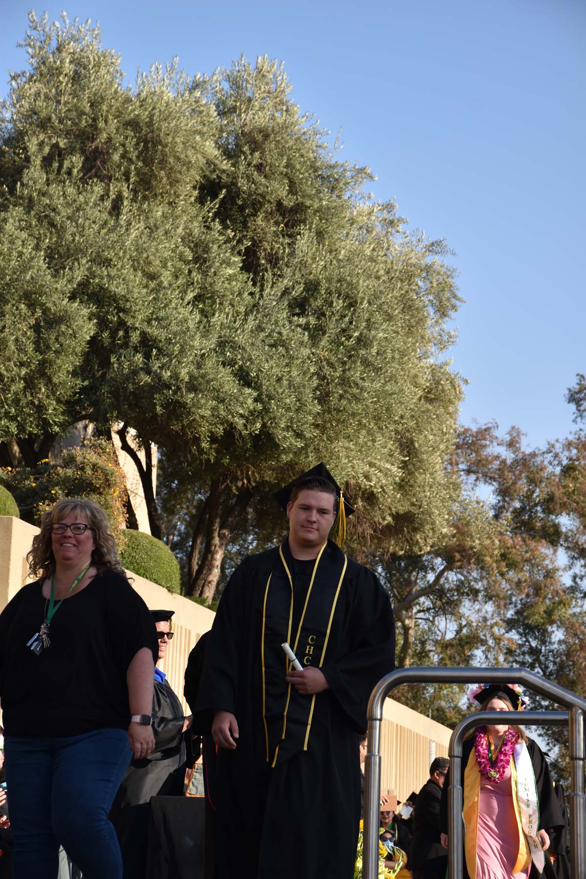 People enjoying Commencement