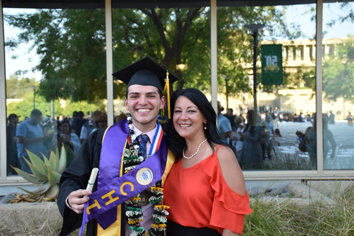 People enjoying Commencement