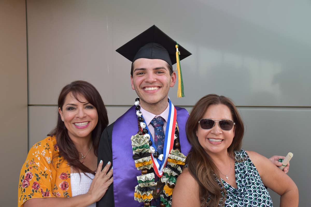 People enjoying Commencement