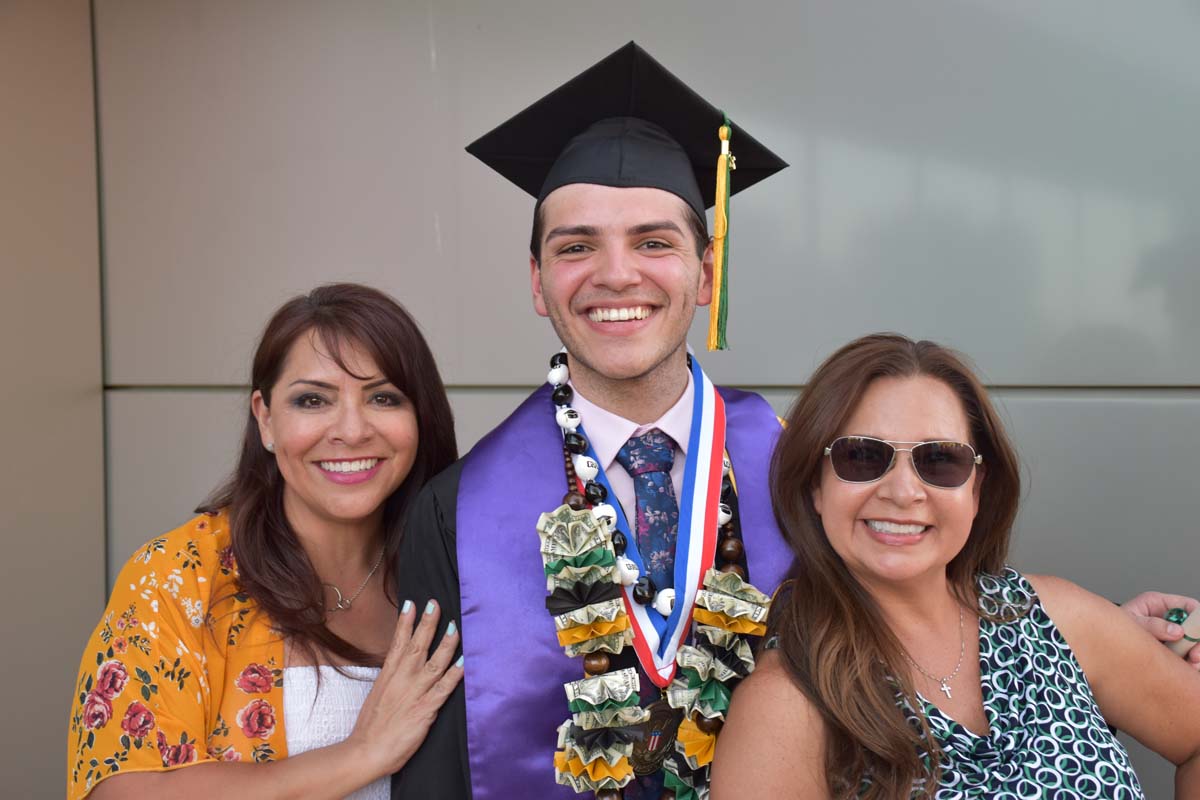 People enjoying Commencement