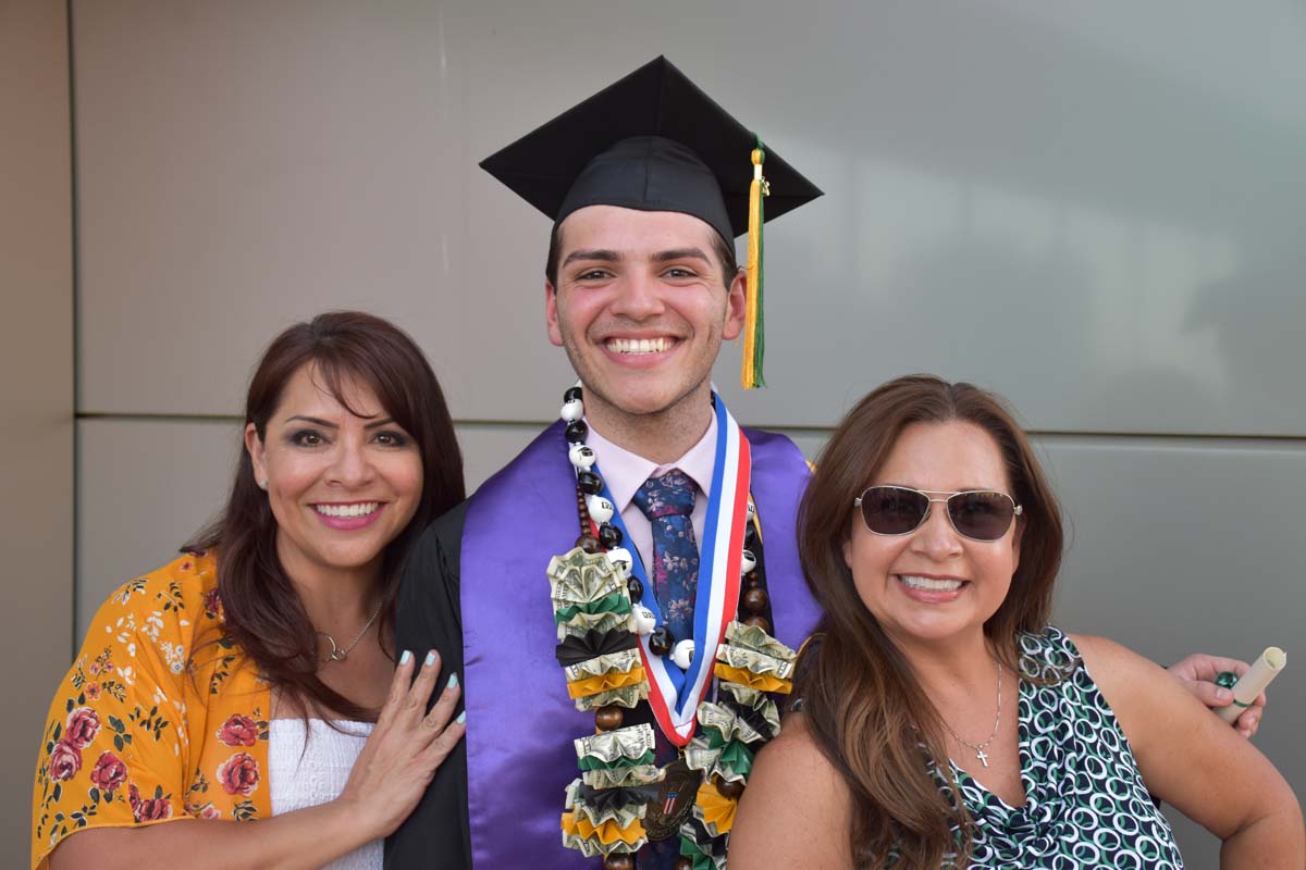 People enjoying Commencement