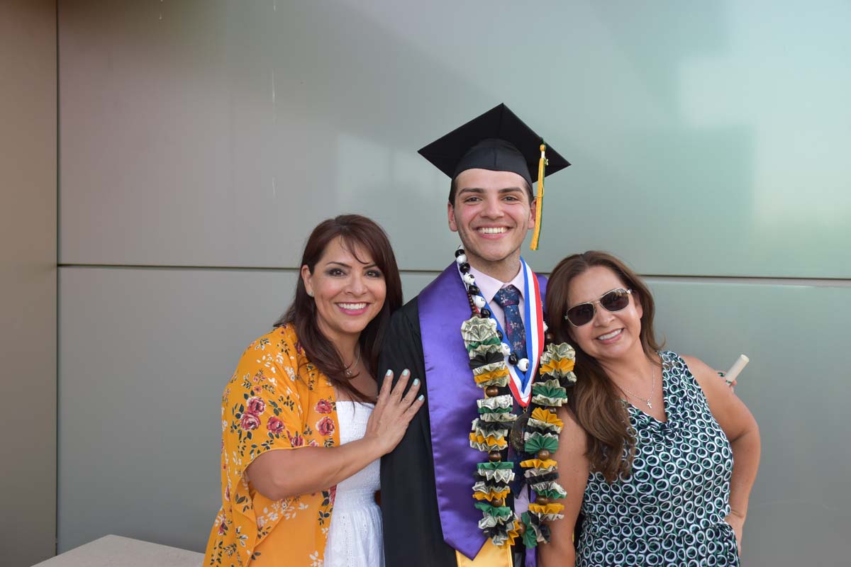 People enjoying Commencement