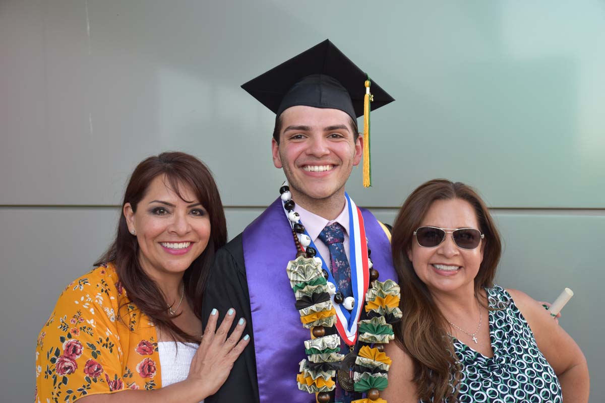 People enjoying Commencement