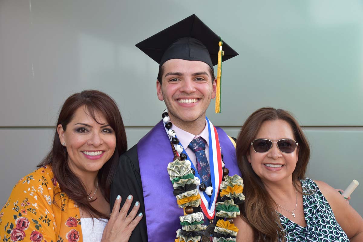 People enjoying Commencement