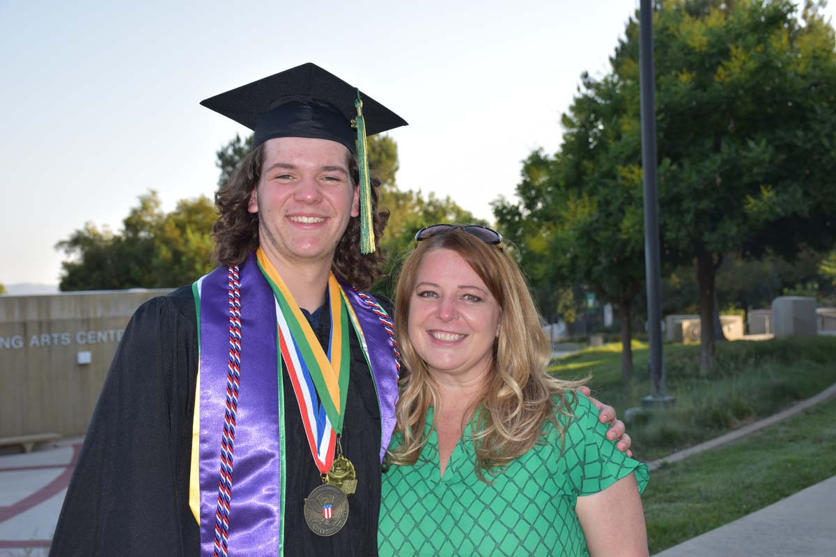 People enjoying Commencement