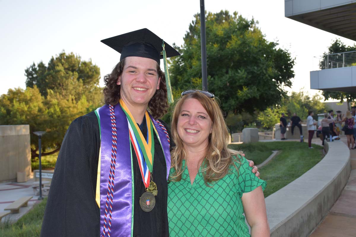 People enjoying Commencement