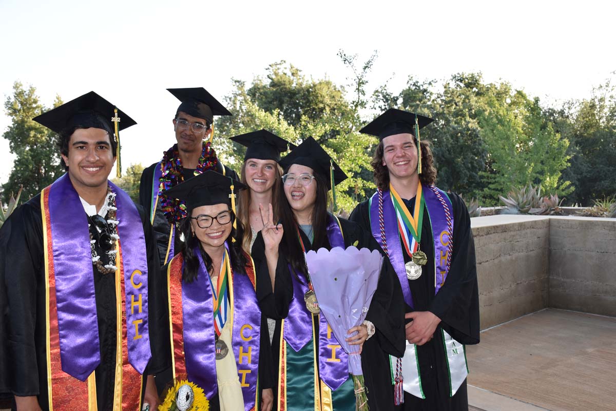 People enjoying Commencement