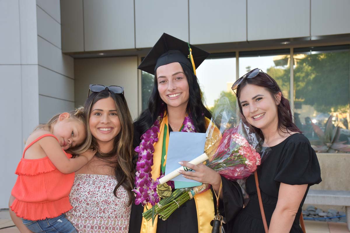 People enjoying Commencement