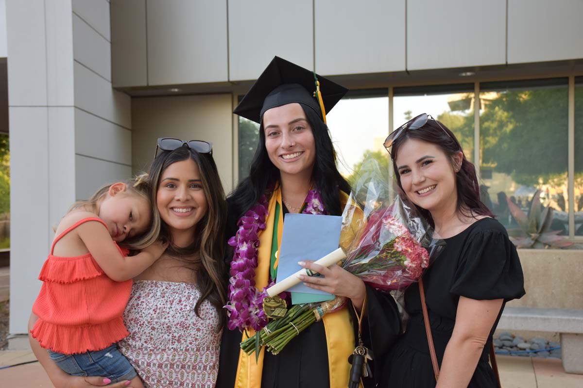 People enjoying Commencement