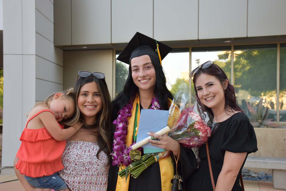 People enjoying Commencement