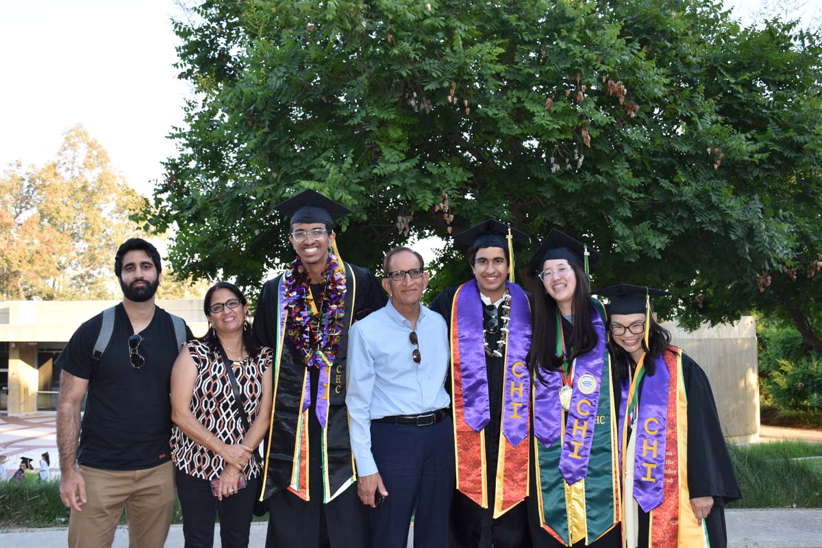 People enjoying Commencement