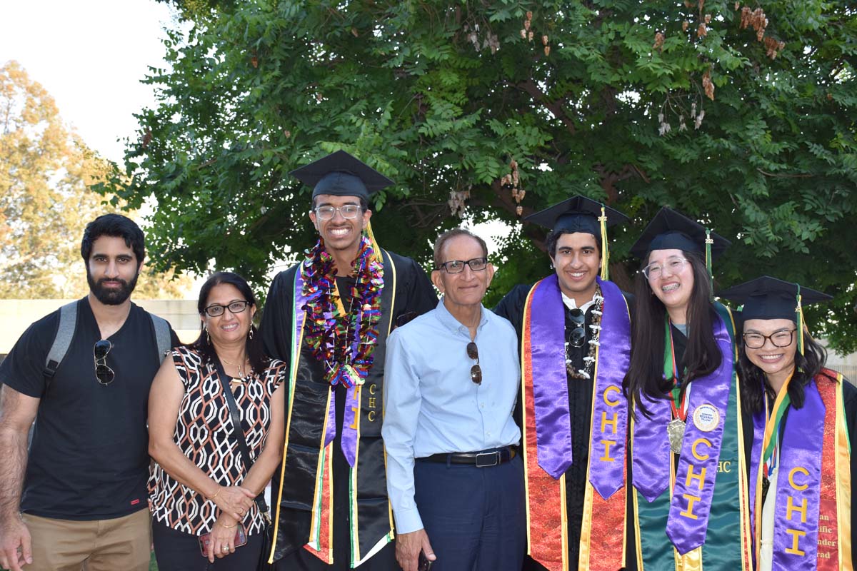 People enjoying Commencement