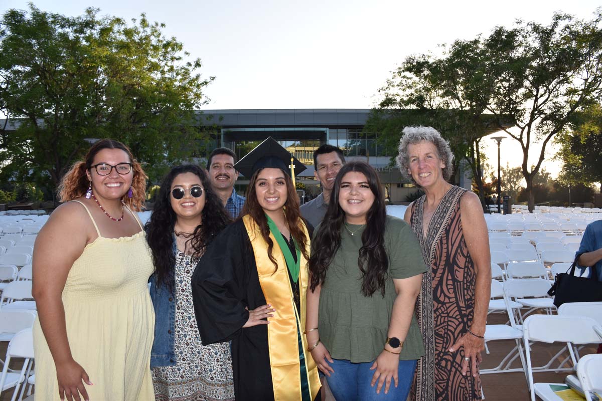 People enjoying Commencement