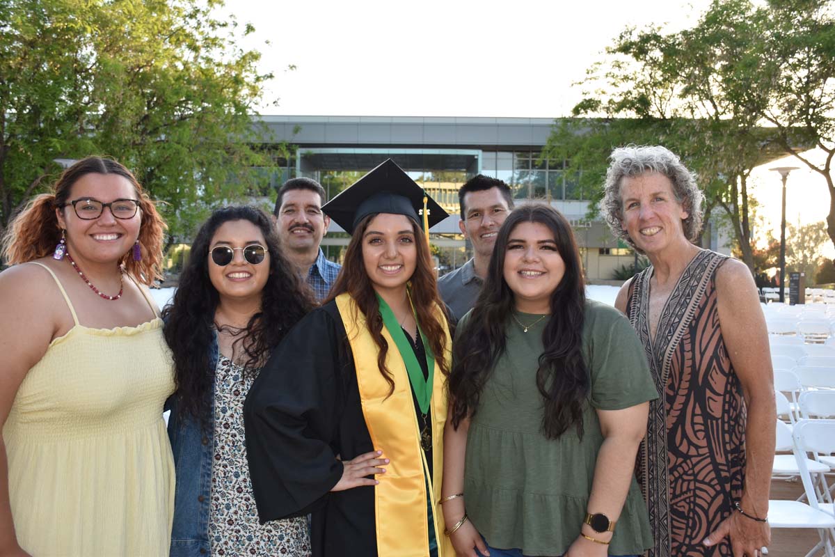 People enjoying Commencement