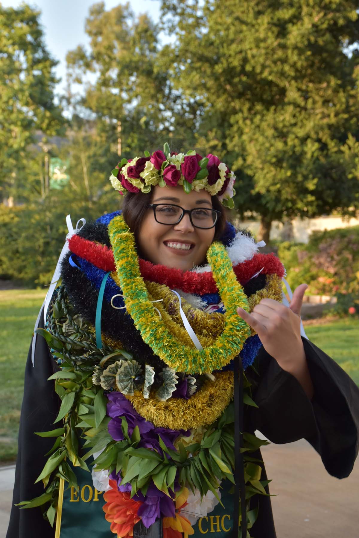 People enjoying Commencement