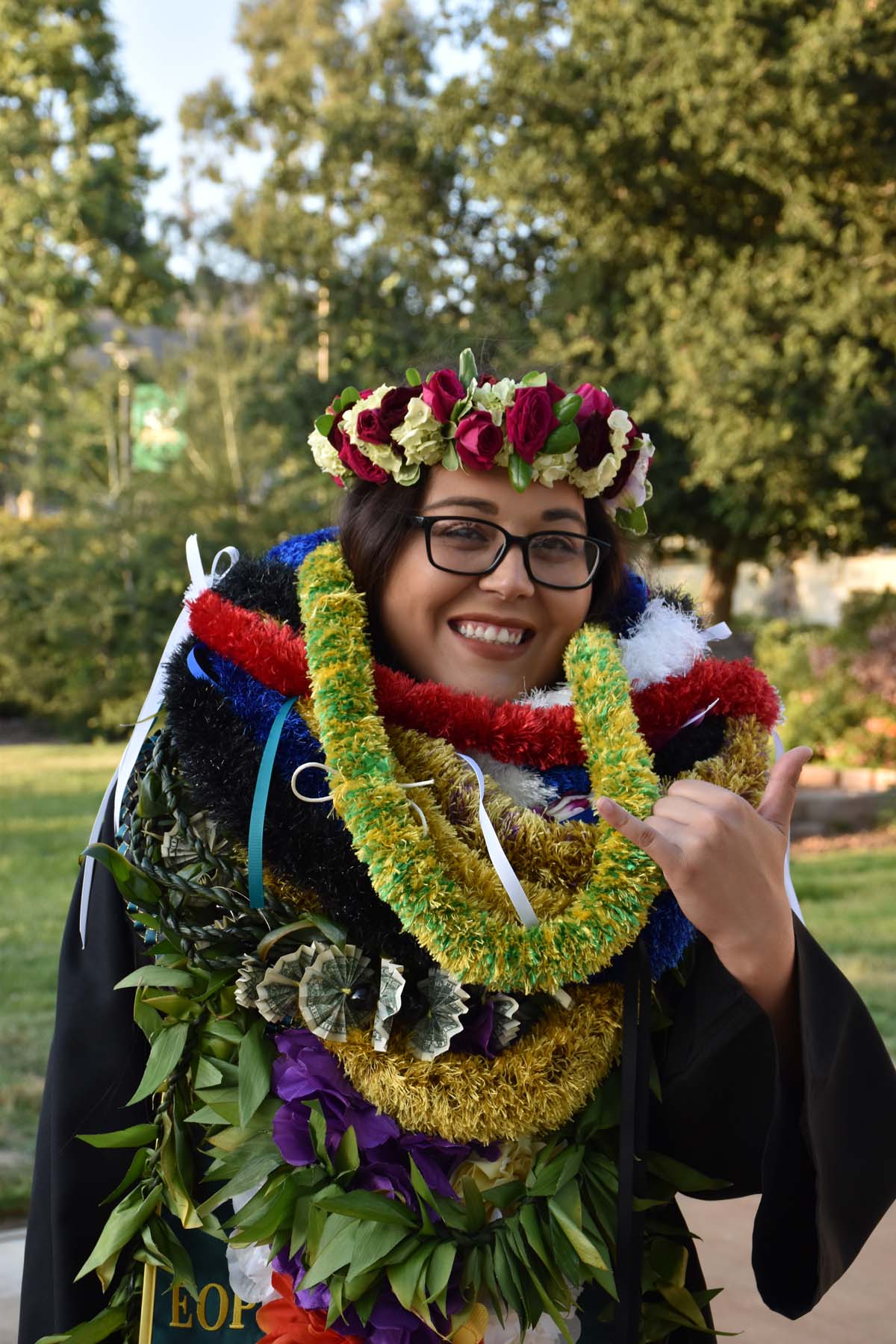 People enjoying Commencement