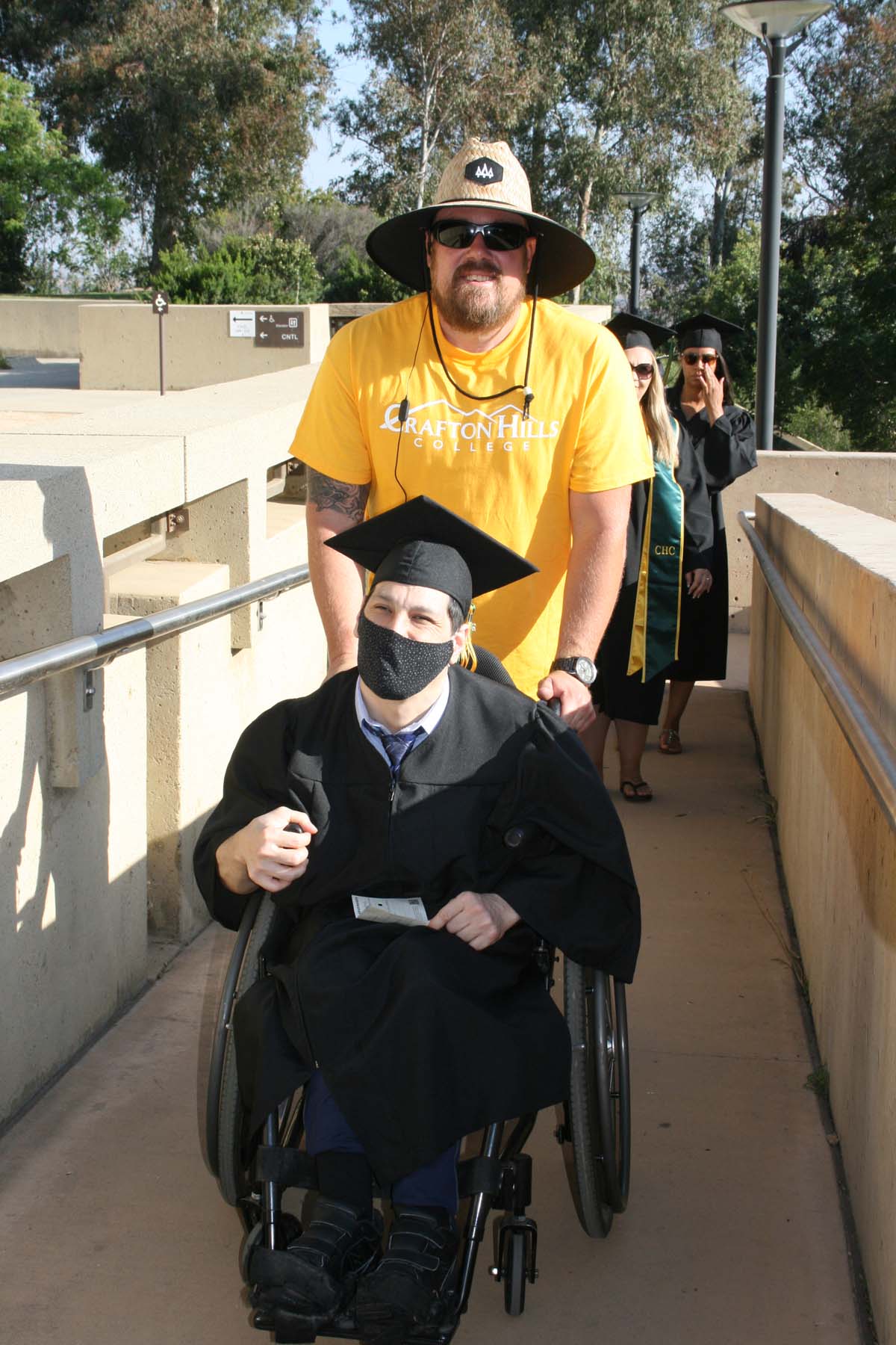 People enjoying Commencement