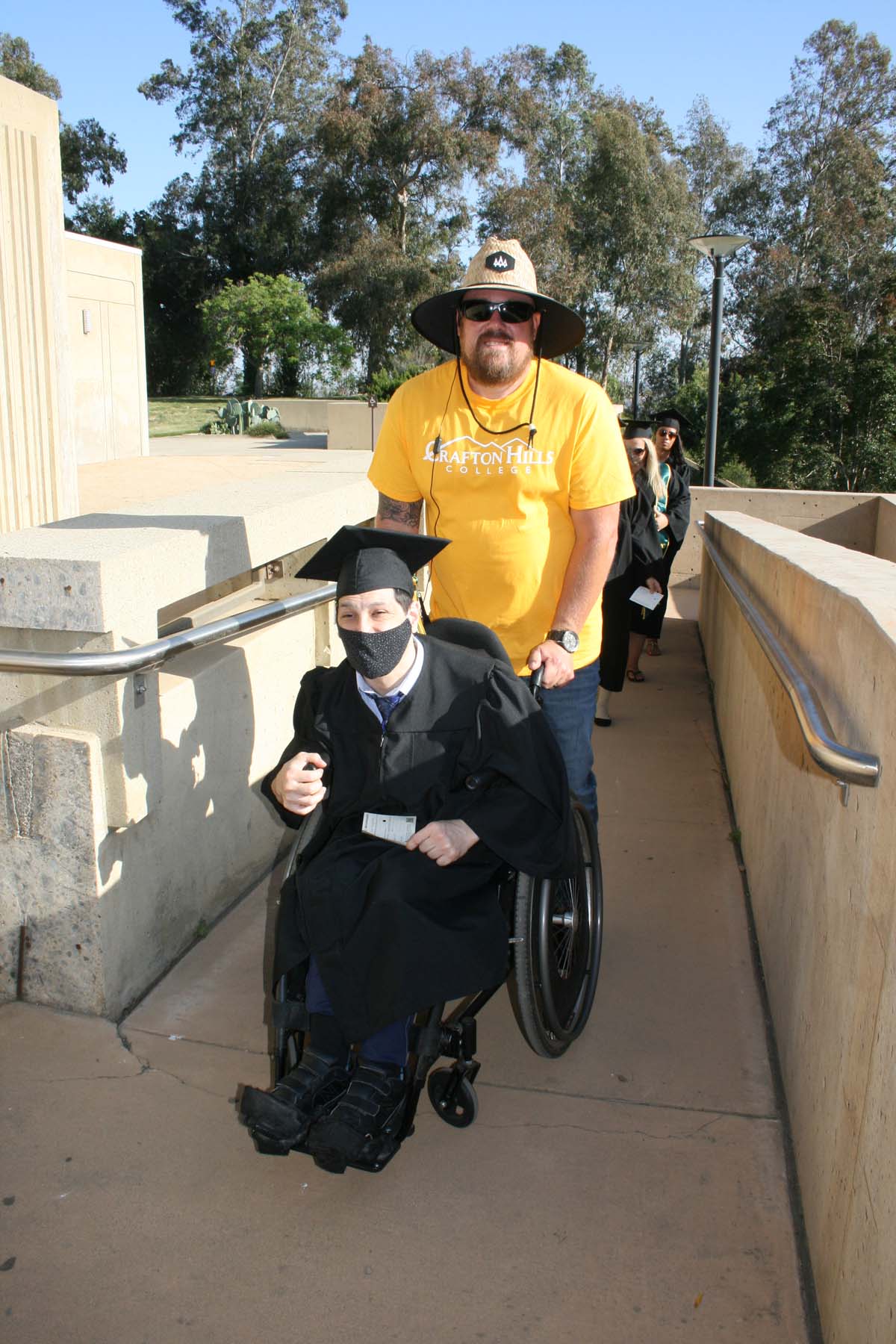 People enjoying Commencement