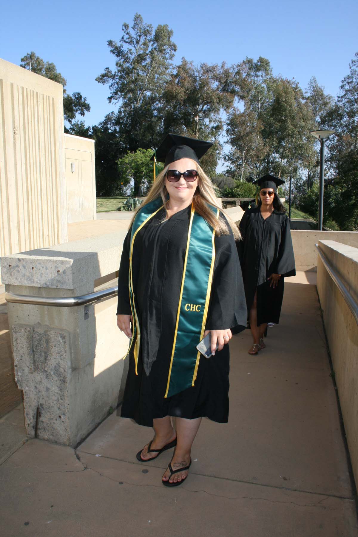 People enjoying Commencement