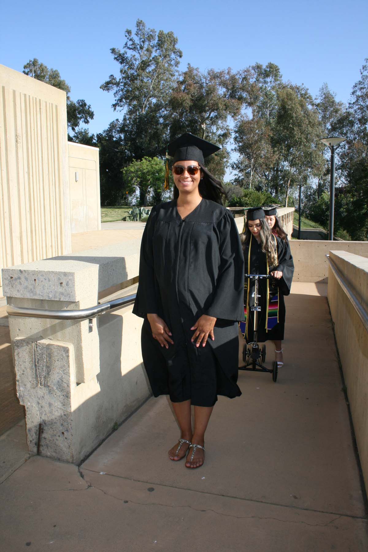 People enjoying Commencement