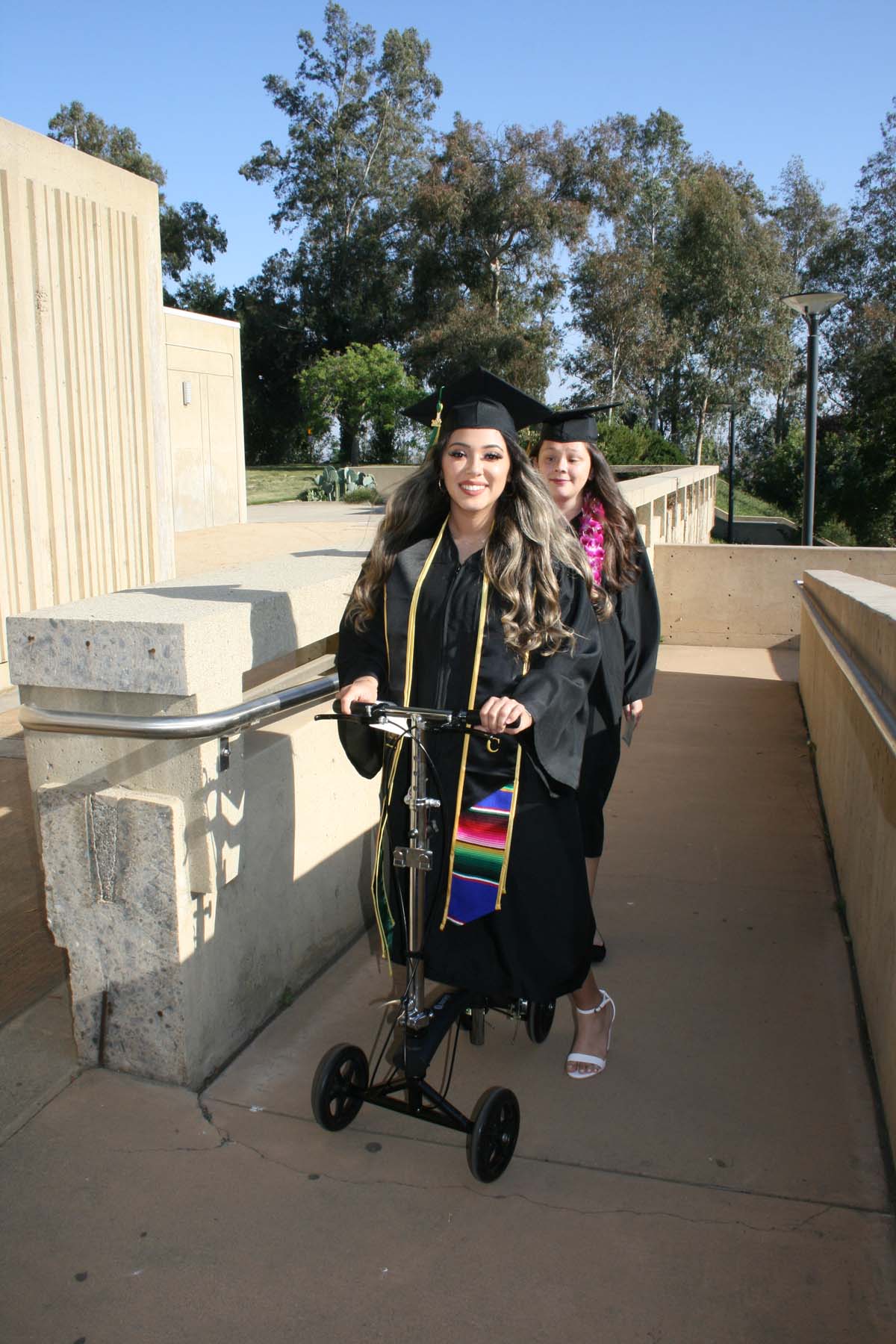 People enjoying Commencement