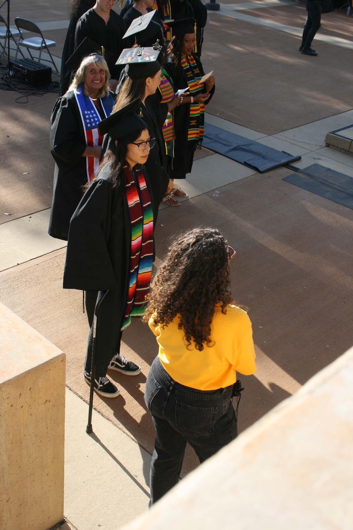 People enjoying Commencement