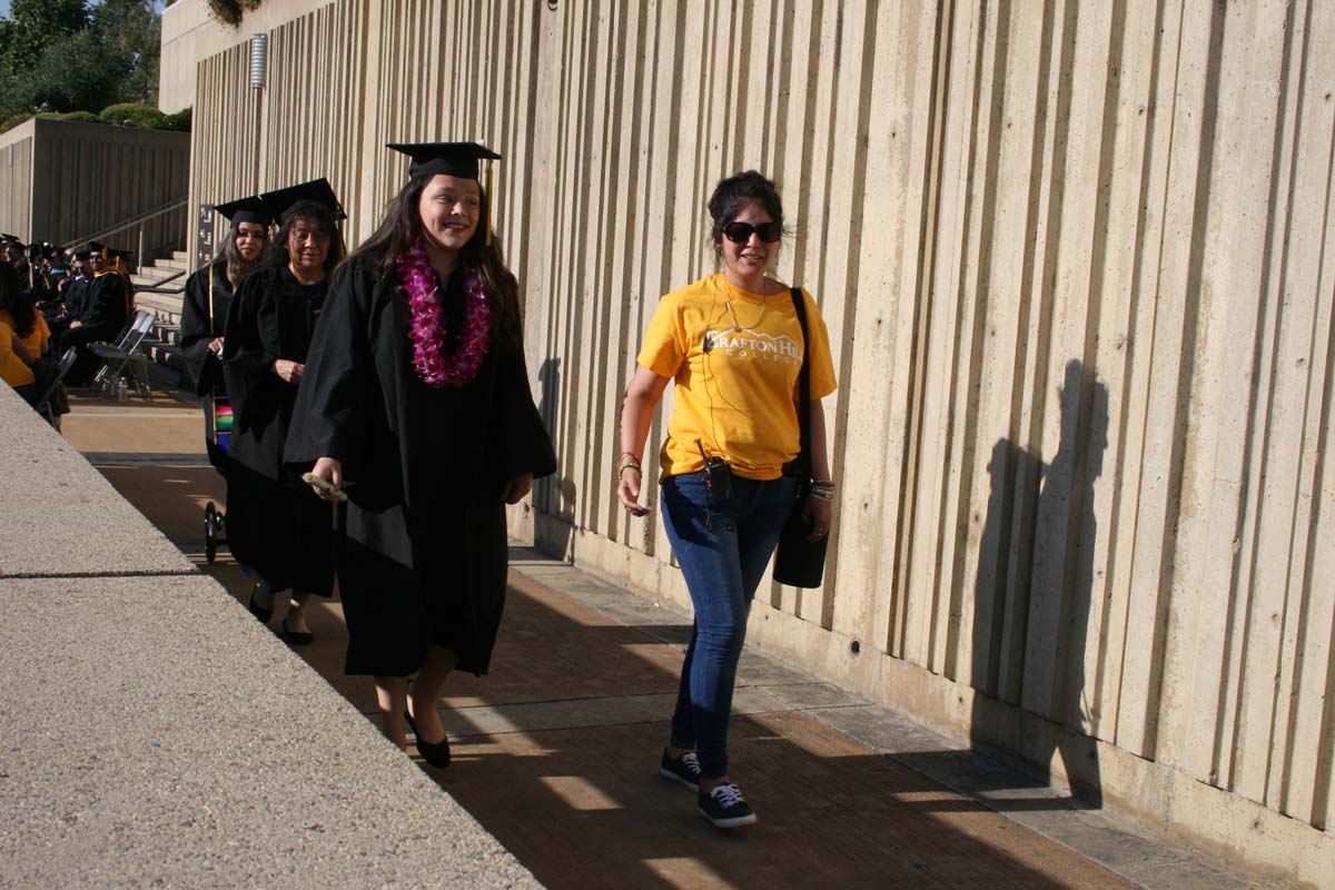 People enjoying Commencement