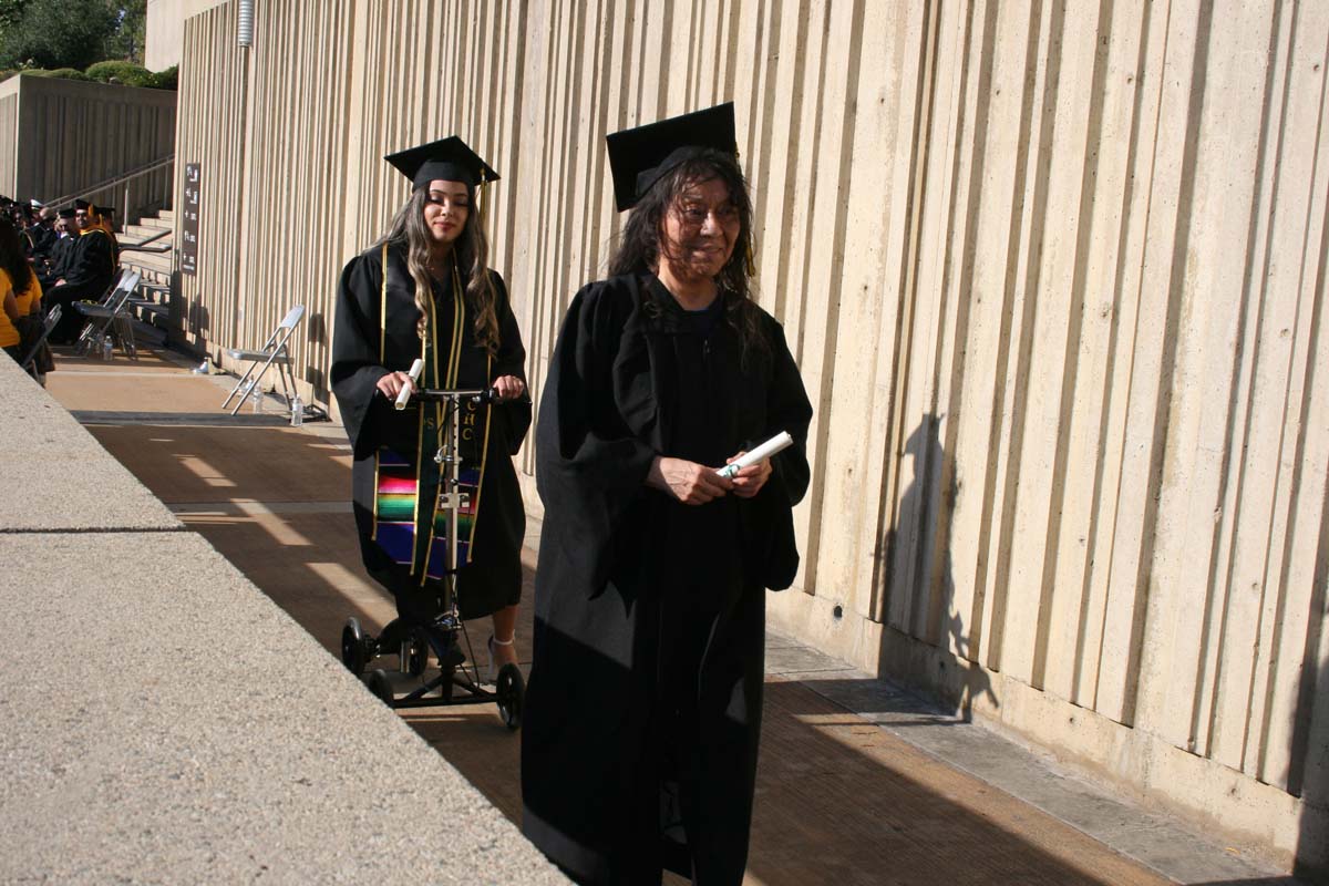 People enjoying Commencement