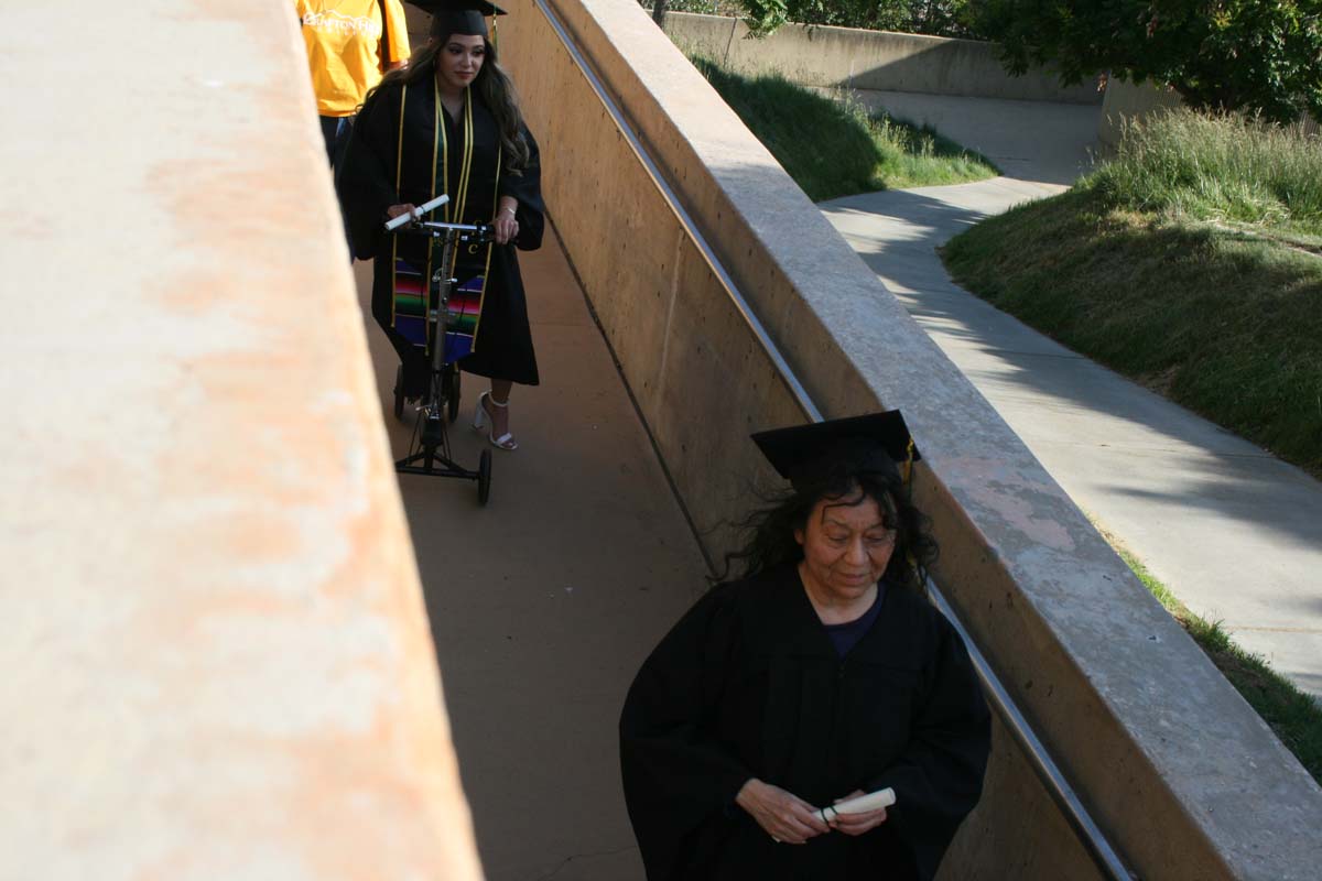 People enjoying Commencement