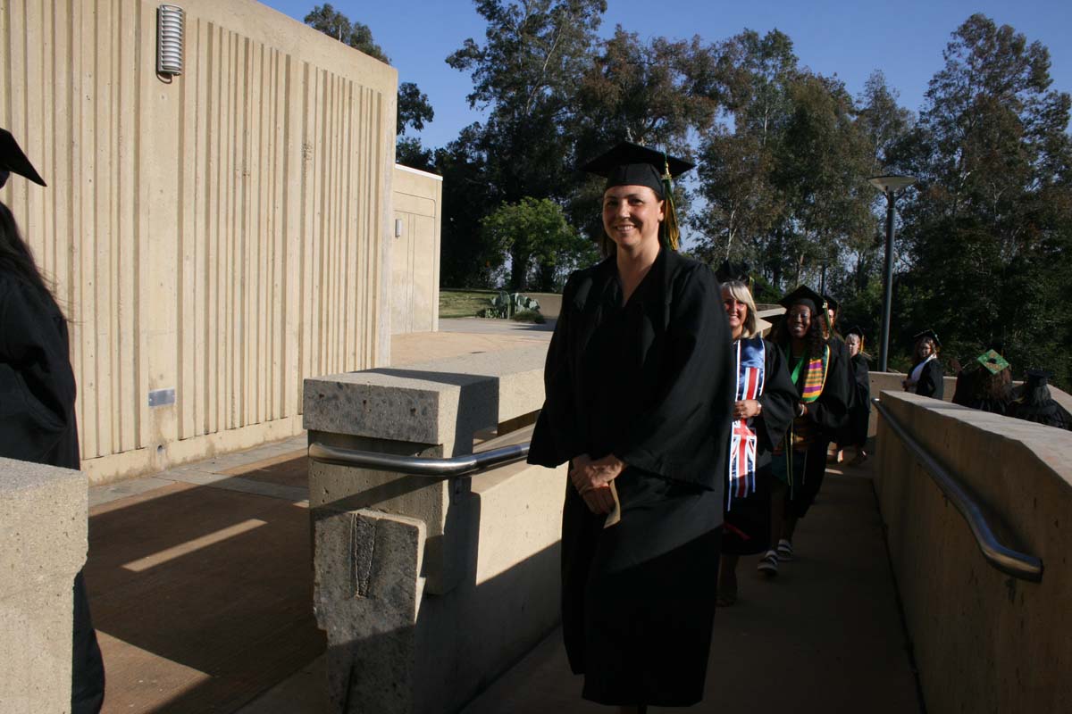 People enjoying Commencement