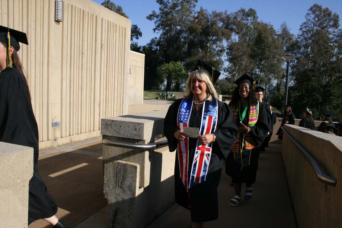 People enjoying Commencement