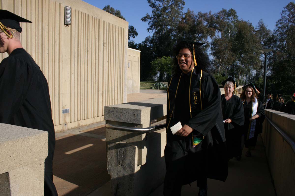 People enjoying Commencement