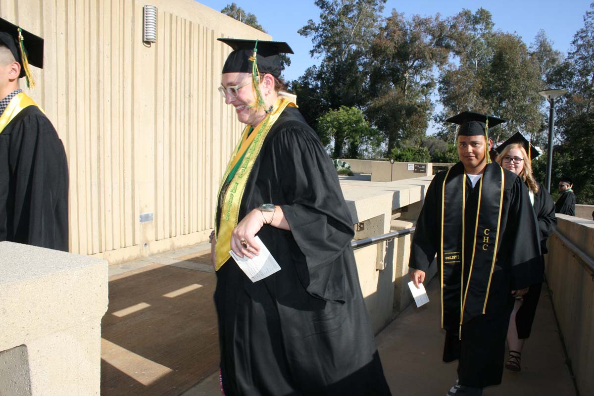 People enjoying Commencement