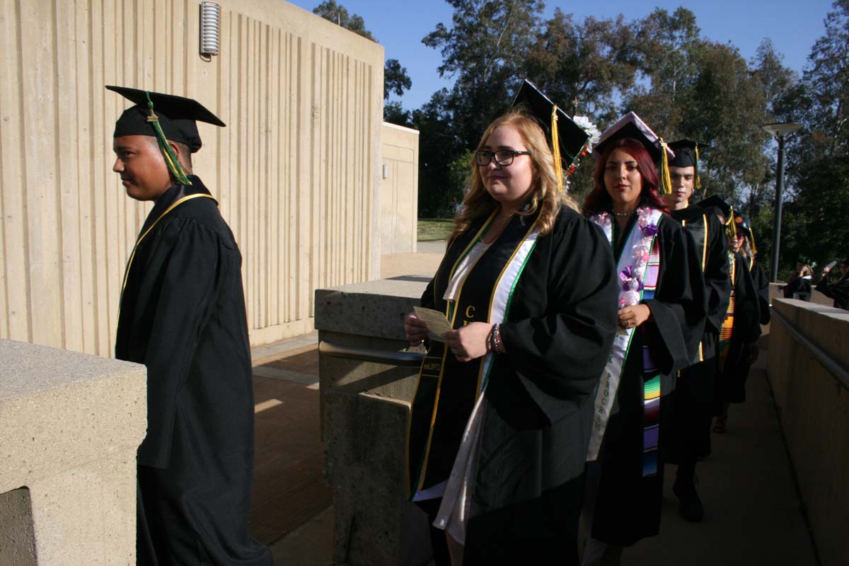 People enjoying Commencement